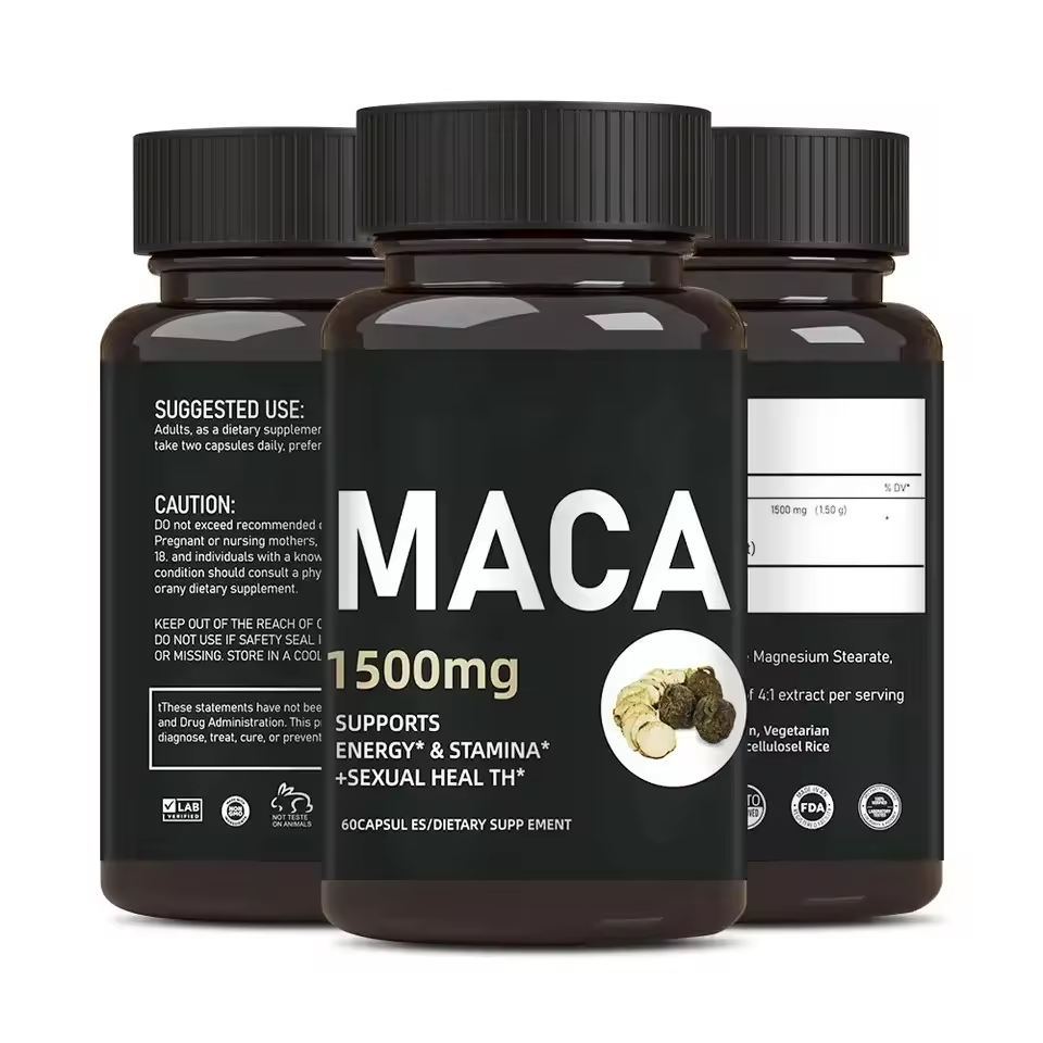 Capsule di Maca radice integratore erboristico