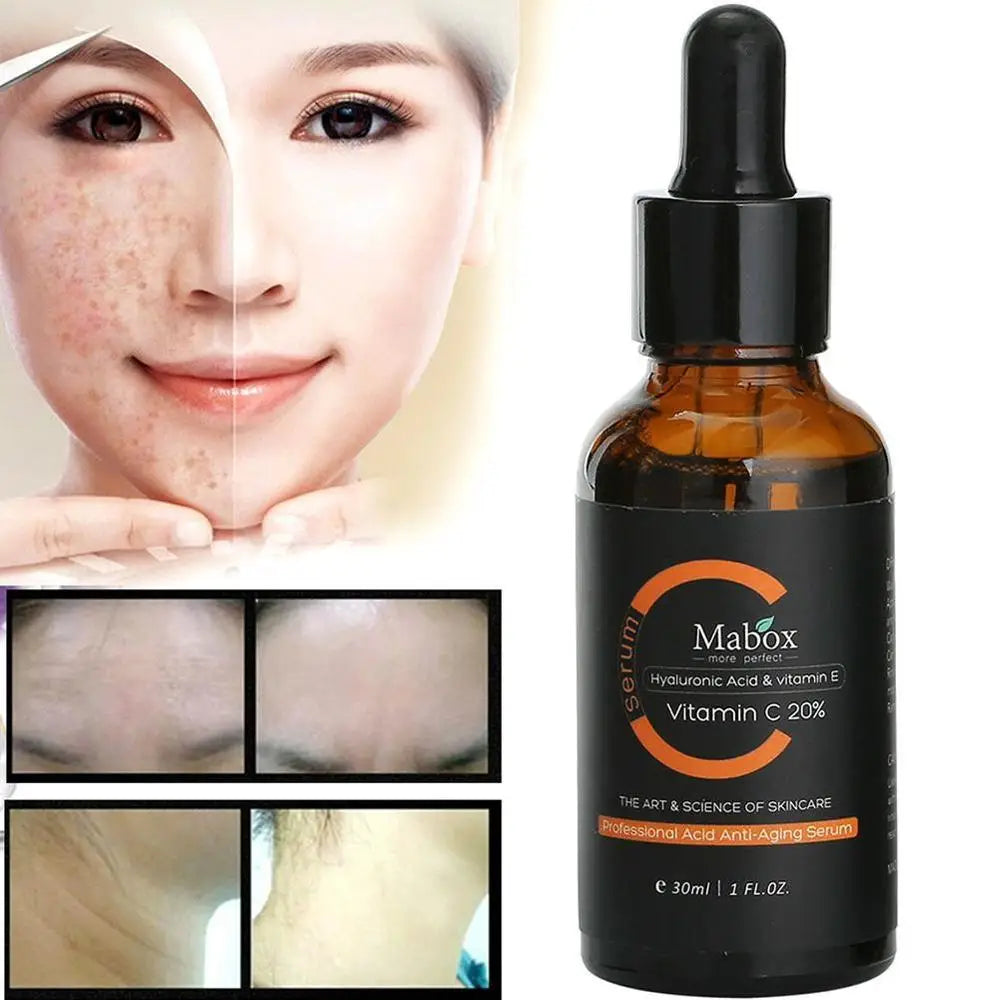 MABOX 2,5% Retinol Whitening Face Cream + Vitamin C Whitening Serum Crema Viso Idratante Anti-età